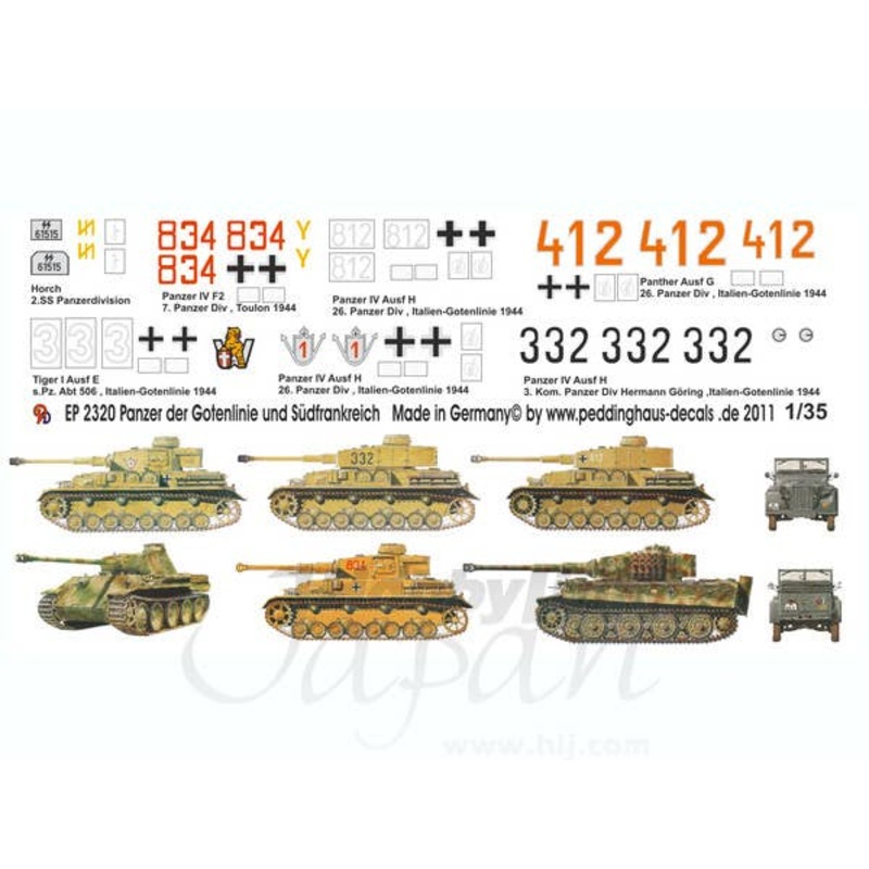 1/35 German Tank Markings of the Gotenlinie