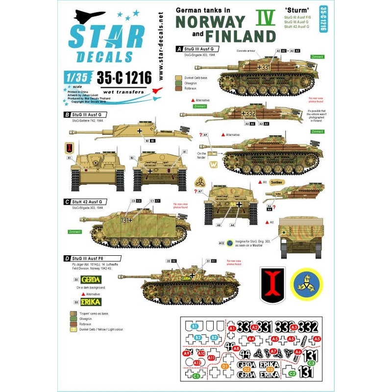 1/35 German Tanksin Norway & Finland #IV
