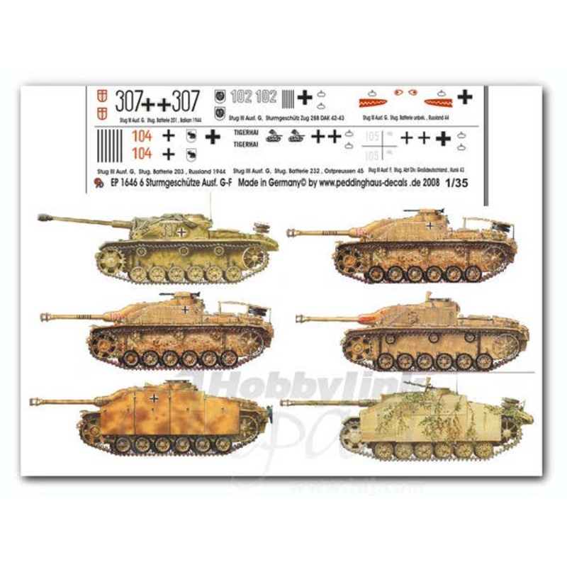 1/35 Markings for StuG III Ausf. G-F