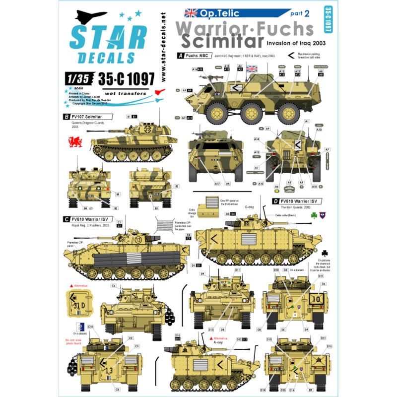 1/35 Op. Telic #2. Warrior, Fuchs NBC, Scimitar.