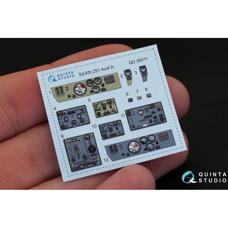 1/35 Sd.Kfz 251 Ausf.A Interior 3D Decal for ICM kit