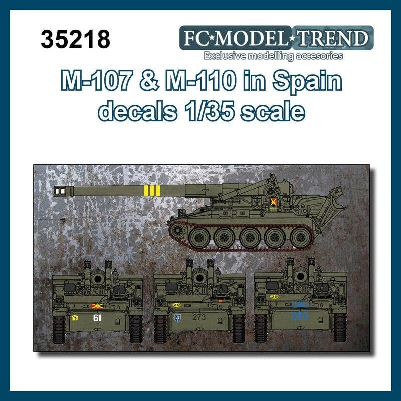 1/35 USA M107 & M110 Decals (Spanish Military Specification)