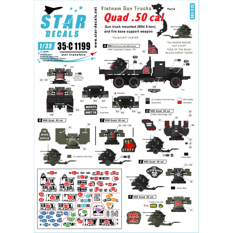 1/35 Vietnam Gun Trucks #6 Quad 50 Cal Gun Truck and Quad 50s BOUNTY HUNTER