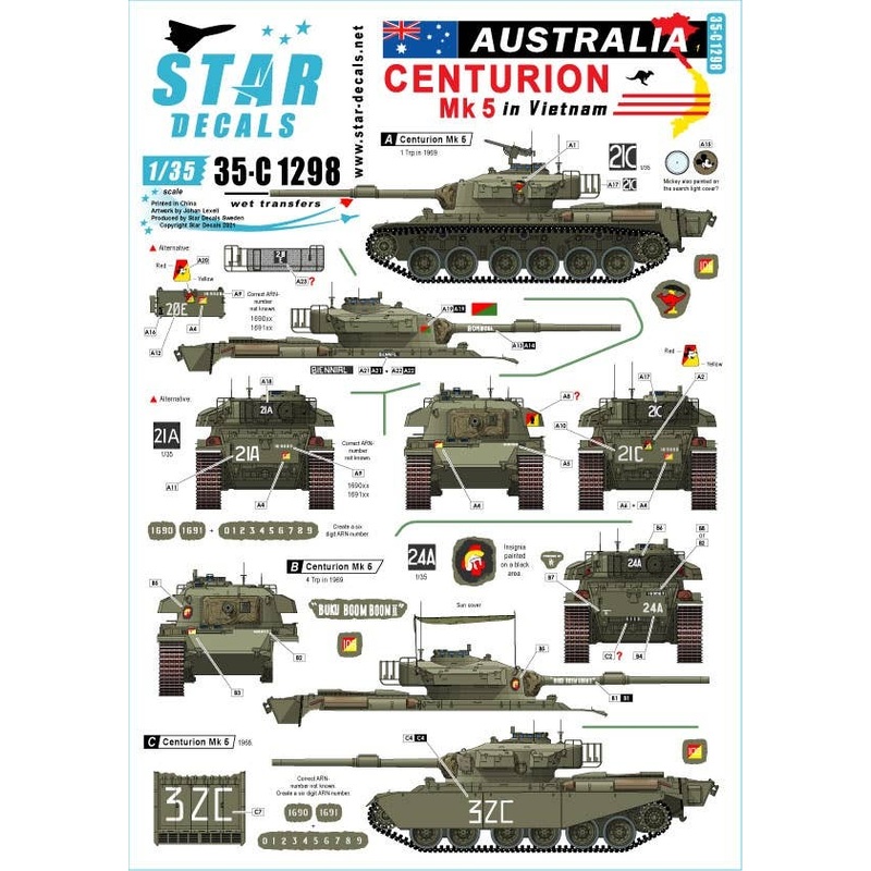 1/35 Vietnam War Australian Army in Vietnam # 1 Centurion Mk5