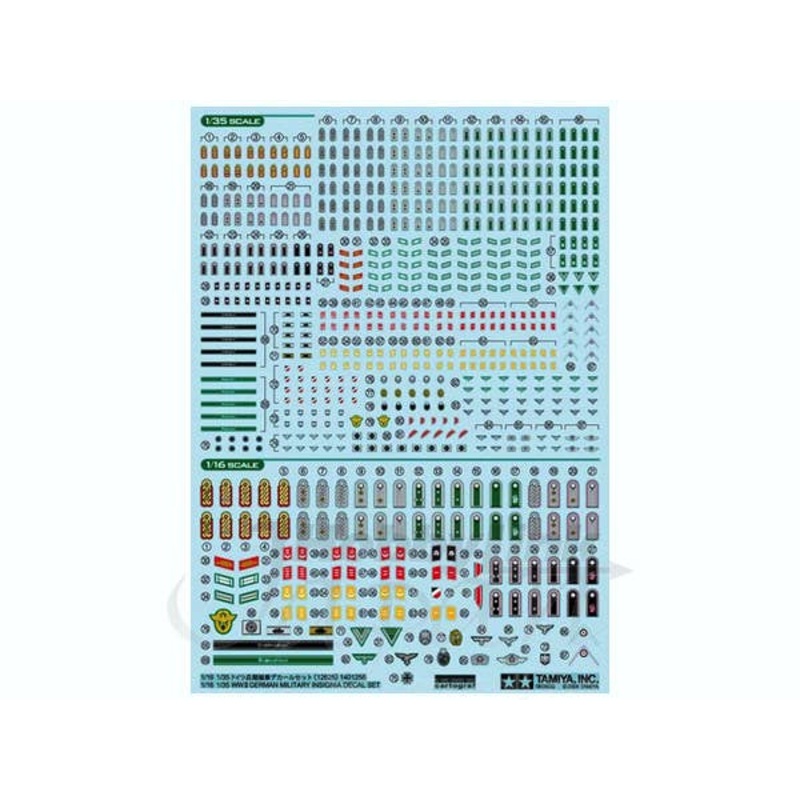 1/16 & 1/35 WWII German Military Insignia Decal Se