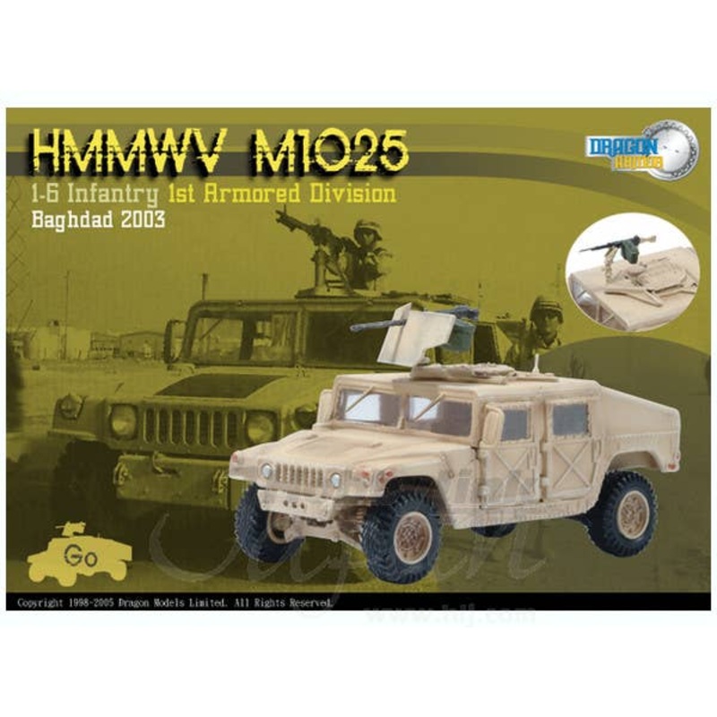 1/72 HMMWV M1025 1-6 Infantry 1st Armored Div. Baghdad 2003 (Open Hatch Ver.)