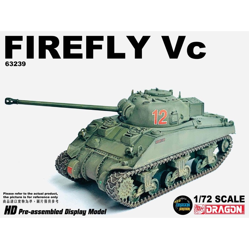 1/72 WW.II British Firefly VC 1st Northamptonshire Volunteer Cavalry Regiment A Company 3rd Platoon Normandy 1944 Completed Product