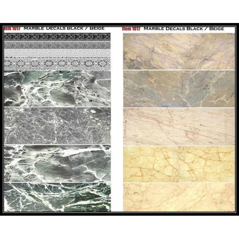 Marble Decal Dark & Beige