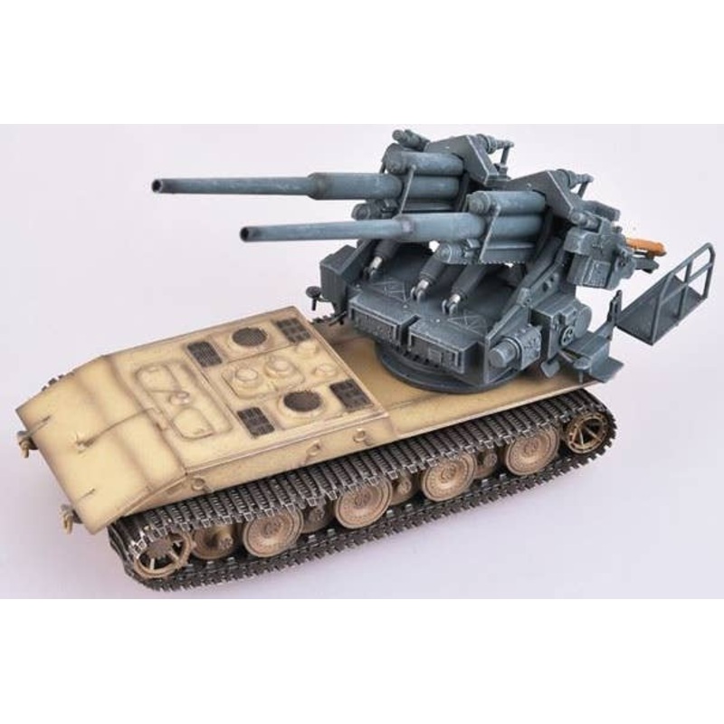 1/72 German WWII E-100 Panzer Weapon Carrier with FlaK40 128mm Zwillingsflak, 1946