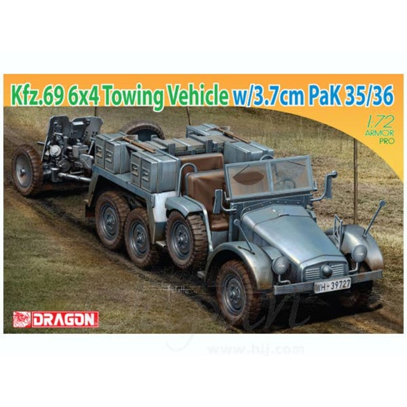 1/72 Kfz.69 6x4 Towing Vehicle w/3.7cm PaK 35/36