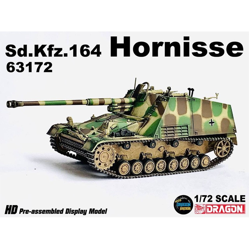 1/72 WW.II German Army Sd.Kfz.164 Hornisse Tri-Color Camouflage Finished Product