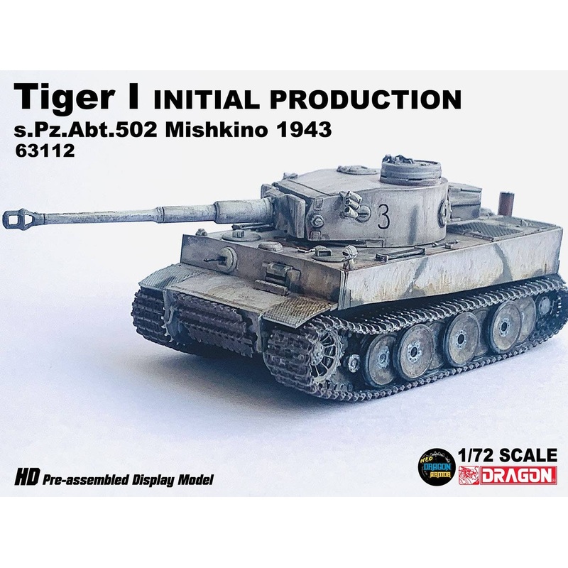 1/72 WW.II German Tiger I Very Early Production 502nd Heavy Tank Battalion Mishikino 1943 Finished Product