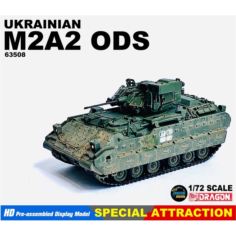 1/72 Ukrainian Army M2A2 Bradley ODS Single Color Camouflage Finished Product