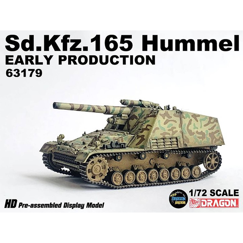 1/72 WW.II German Army Sd.Kfz.165 Hummel Early Production type Finished Product