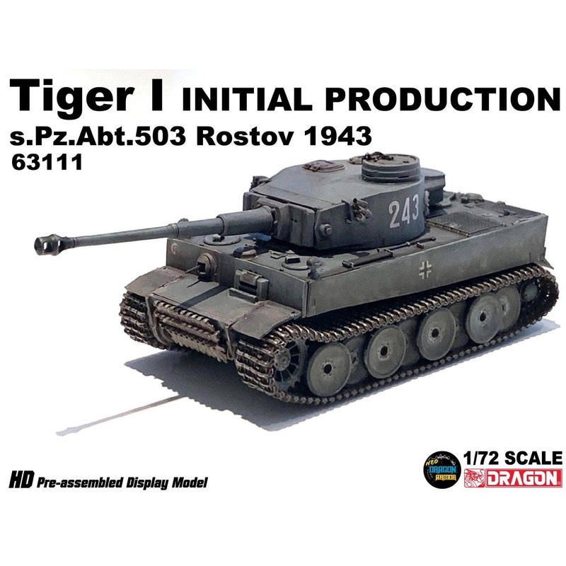 1/72 WW.II German Tiger I Very Early Production 503rd Heavy Tank Battalion Rostov 1943 Finished Product