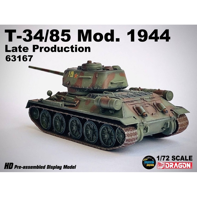 1/72 WW.II Soviet Army T-34/85 Late Production Eastern Front 1944 Finished Product