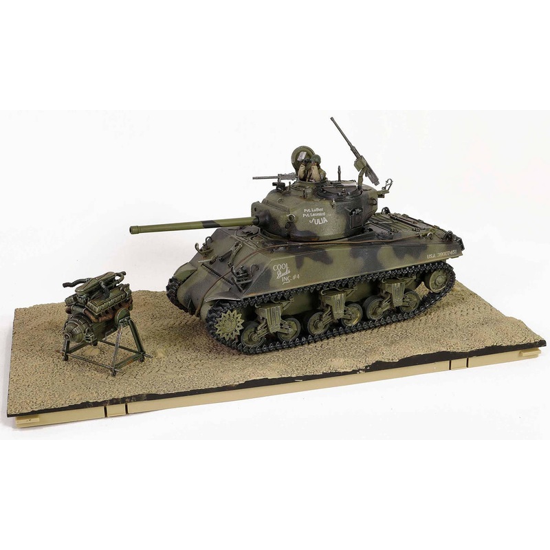 1/32 WW.II US Army M4A3A3 (76) Sherman VVSS Black Panthers Finished Product