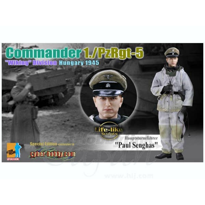 1/6 Hauptsturmfuhrer Paul Senghas Commander 1./PzRgt-5, Wiking Division Hungary 1945