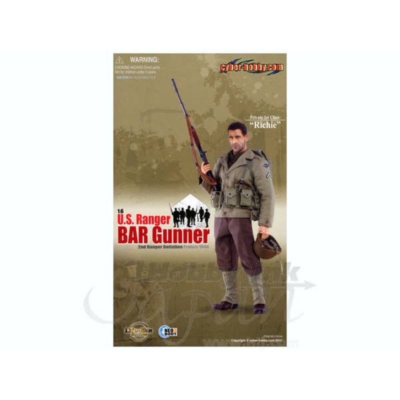1/6 US Ranger BAR Gunner 2nd Ranger Battalion Richie France 1944