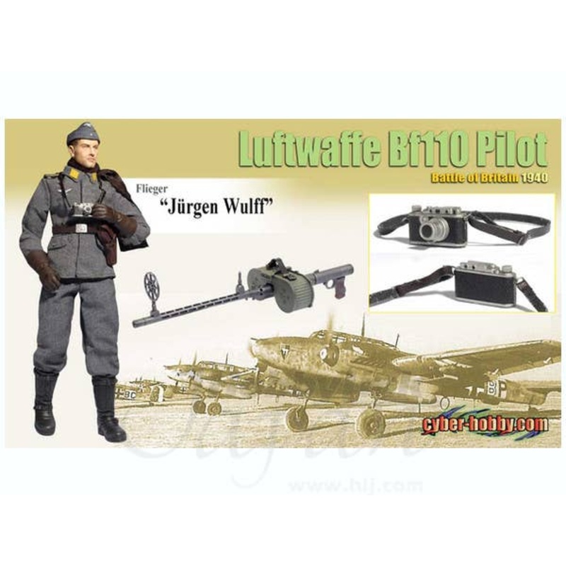 1/6 Flieger "Jurgen Wulff" Luftwaffe Bf110 Pilot (Limited)