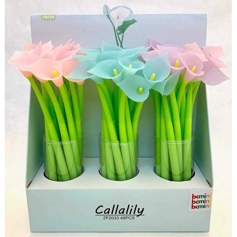 Color Changing Calla Lily Flower Gel Pen | 22412 | BCmini