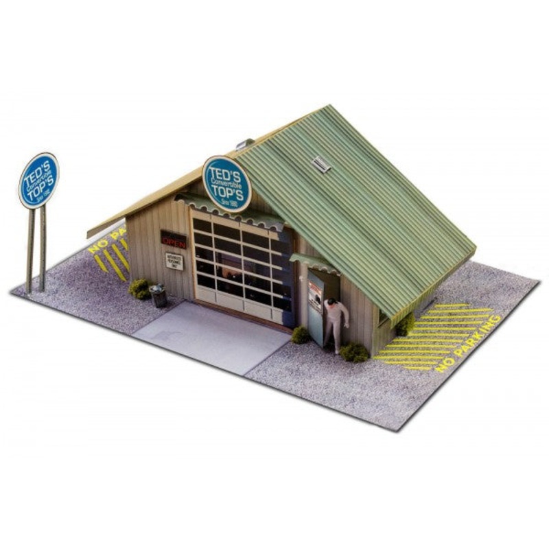 Commercial Steel Garage | Photo Real Model Kit | BK 3210 | Innovative Hobby Supply