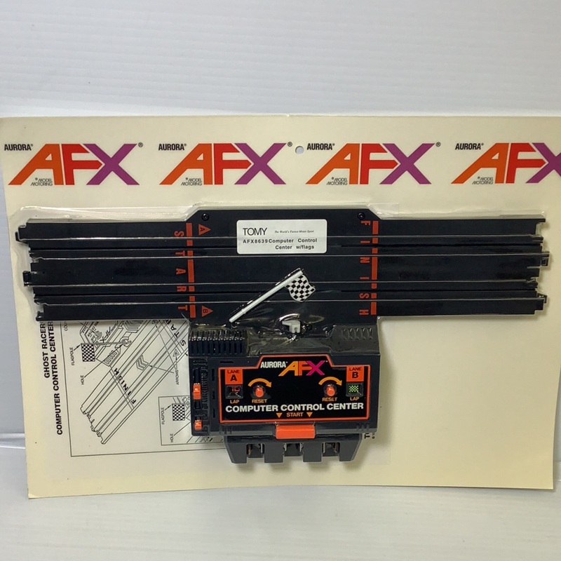 Computer Control Center w/ Flag | 8639 | Aurora Tomy AFX Vintage