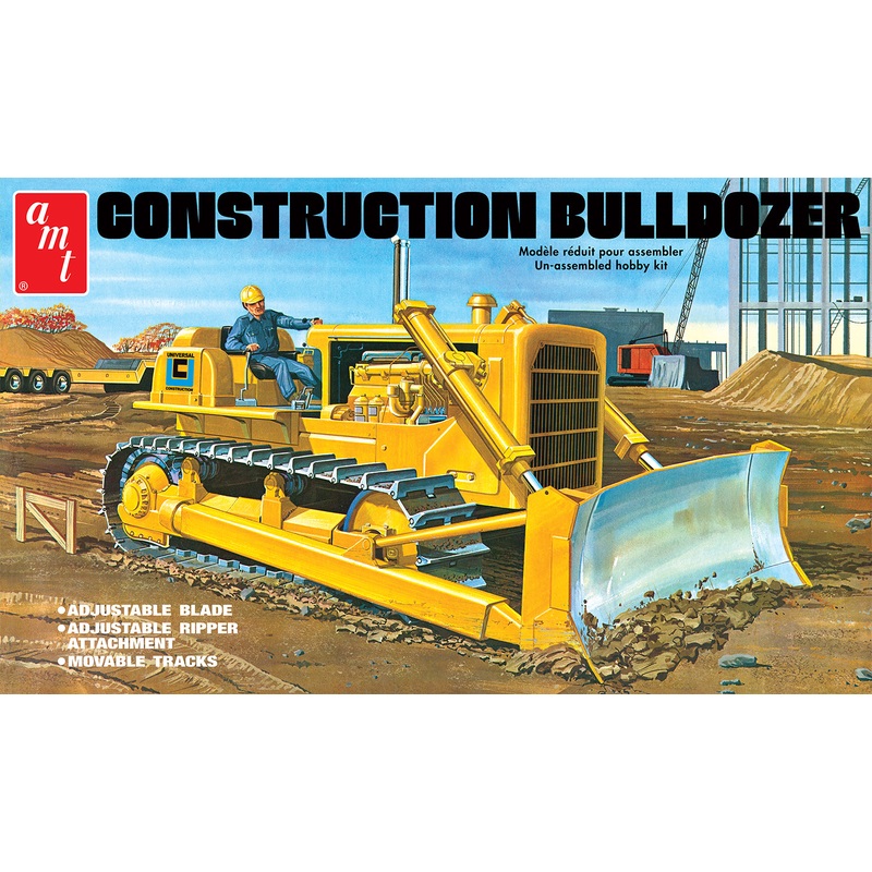 Construction Bulldozer 1:25 Scale Model Kit | AMT1086 | AMT