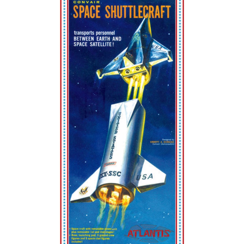 Convair Space Shuttlecraft Plastic Model Kit | ALM1828 | Atlantis Model Co.