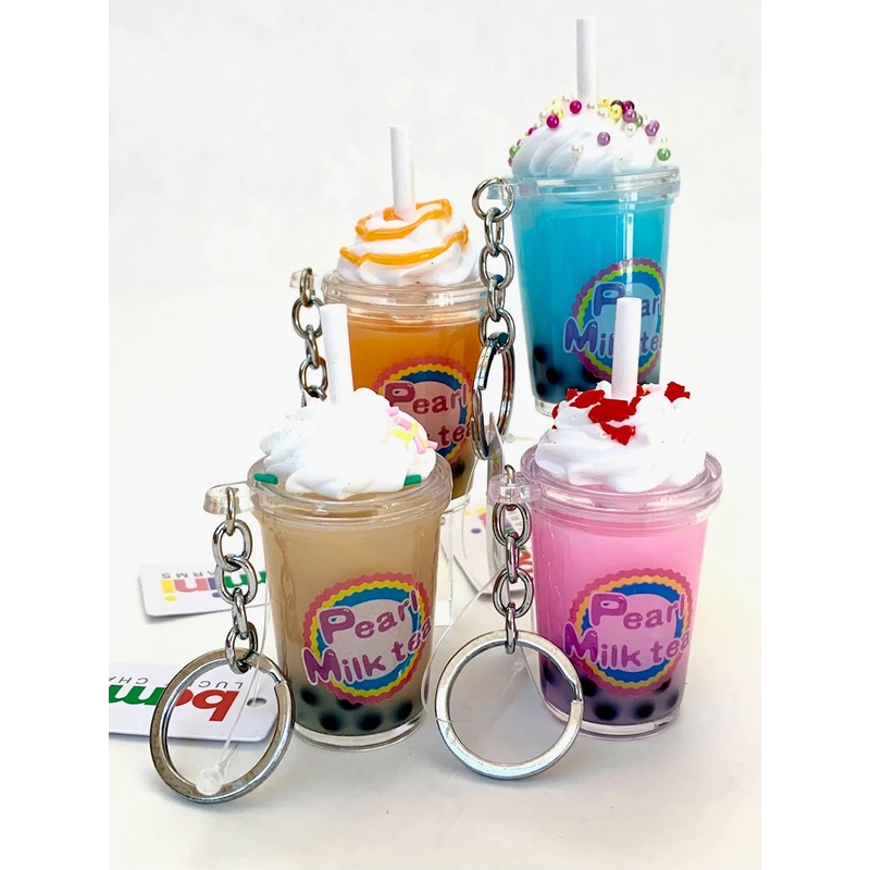 BOBA MILK TEA CHARM with keyring  | 12044 | BC Mini