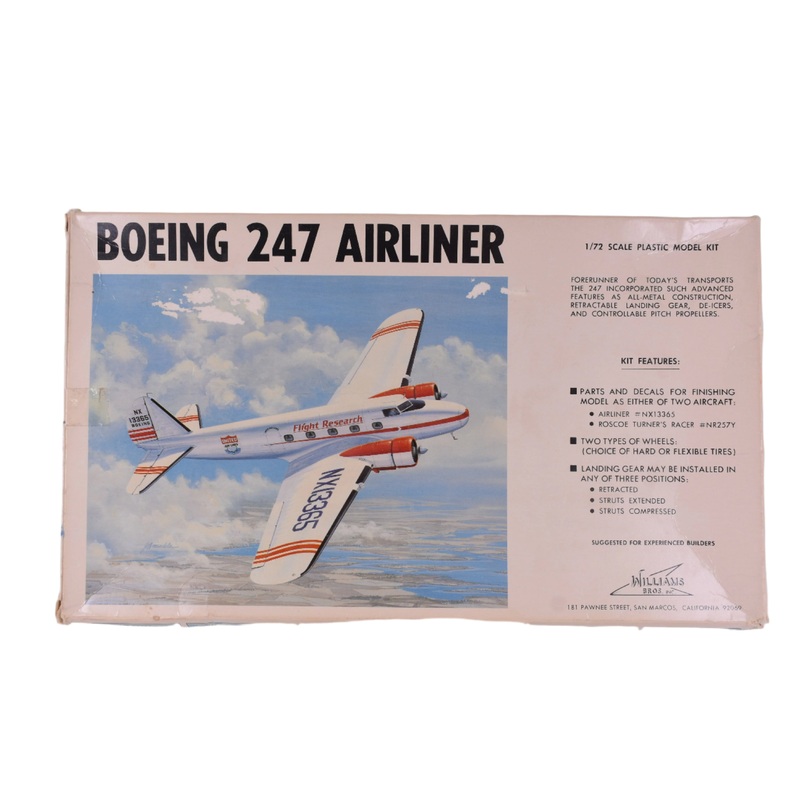 Boeing 247 Airliner Scale 1/72 | 72-247 | Williams Bros