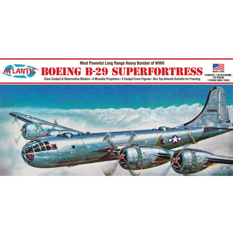 Boeing B-29 Superfortress  with Swivel Stand | ALM208 | Atlantis Model Co.