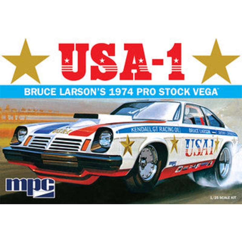 Bruce Larson USA-1 Pro Stock Vega 1:25 Scale Model Kit | MPC828 | MPC Model