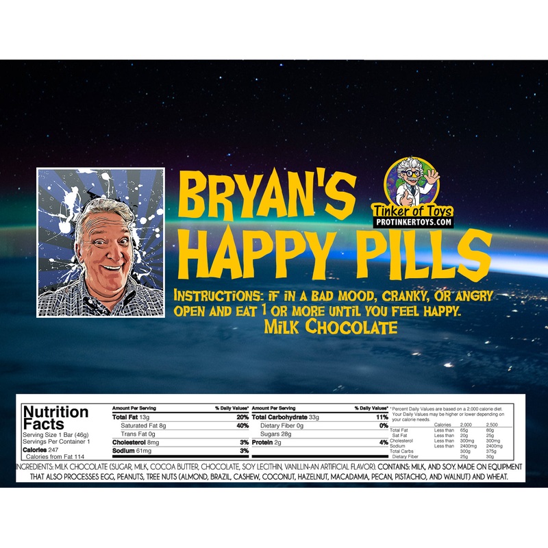 Bryan's Happy Pills | Candy Bar | ProTinkerToys