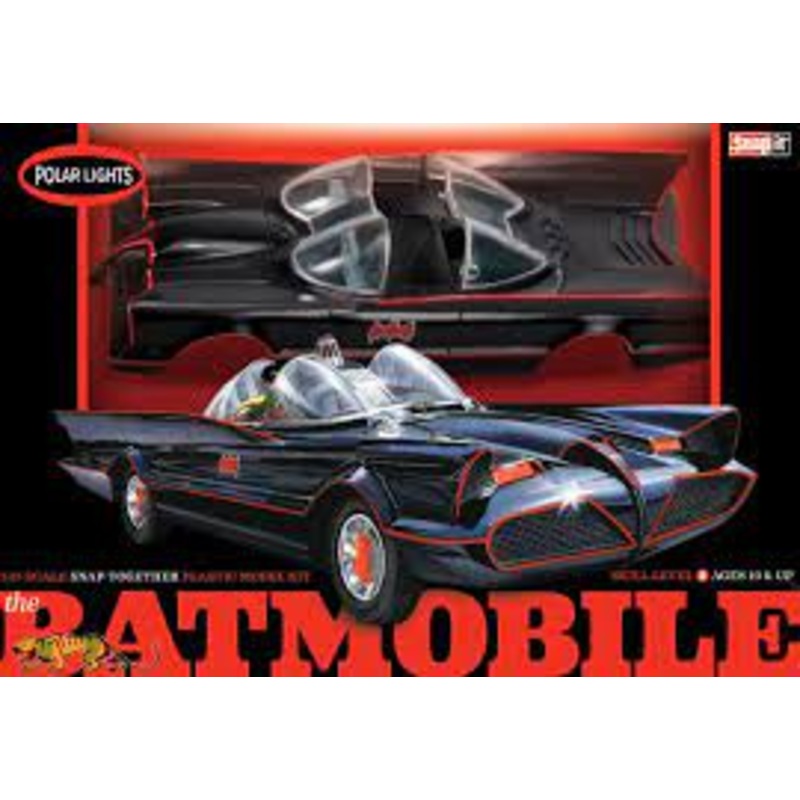 Batman 1966 Batmobile Crimefighter Model Kit Polar Lights Snap SEALED Level2  | POL824 | Round 2