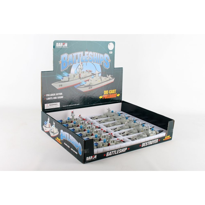 Battleship & Destroyer Pullback Diecast | PMT1602 | Daron