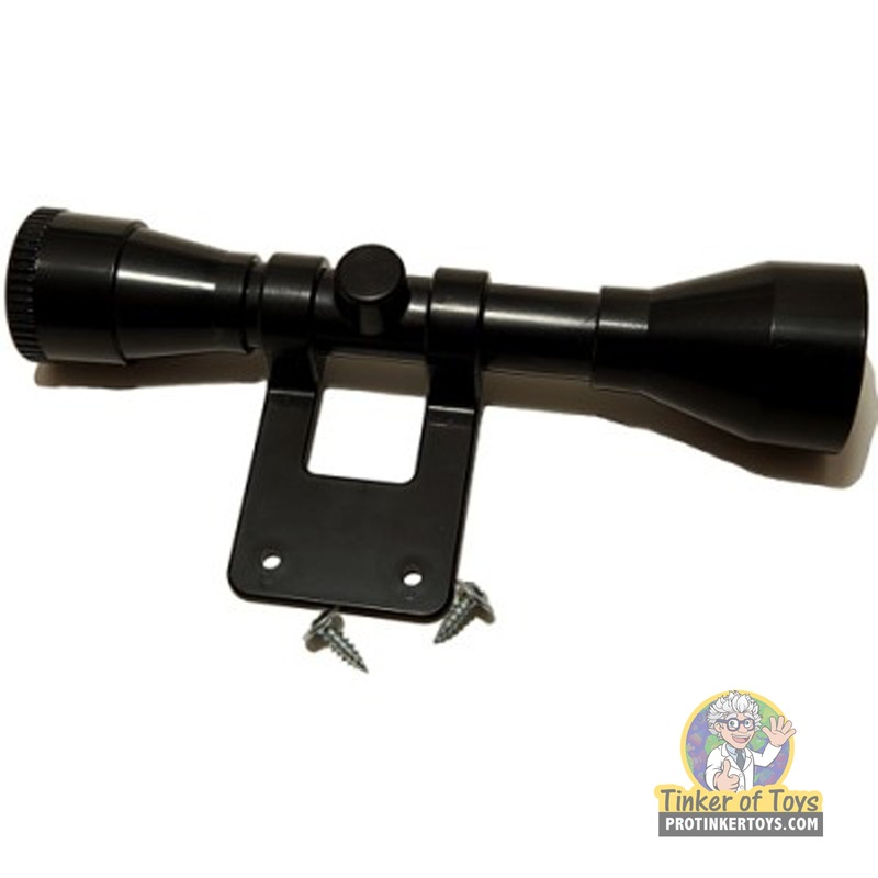 Black Plastic Scope with Screws | GL2BPSCP | Magnum Rubber Band Guns