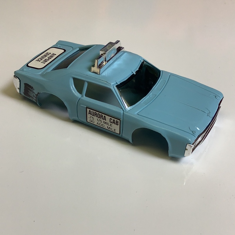 Blue Matador Taxi Body | B1939B | Aurora / AFX / Tomy