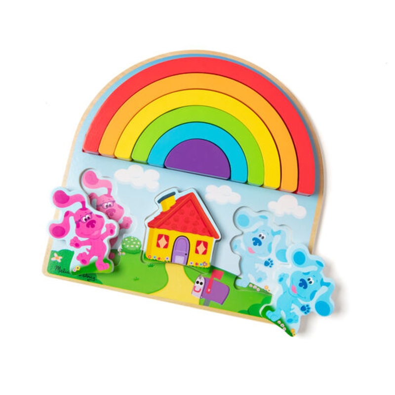 Blue's Clues & You! Wooden Rainbow Stacker Puzzle - 9 Pieces | 33008 | Melissa & Doug