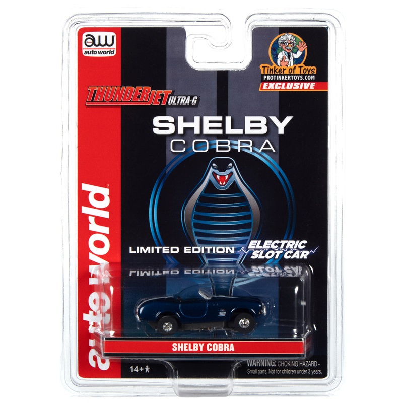 Blue & White Racing Stripes Shelby Cobra | CP7827 | Auto World