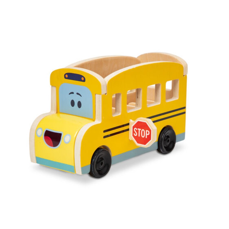 Blues Clues & You! Wooden Pull-Back School Bus | 33011 | Melissa & Doug