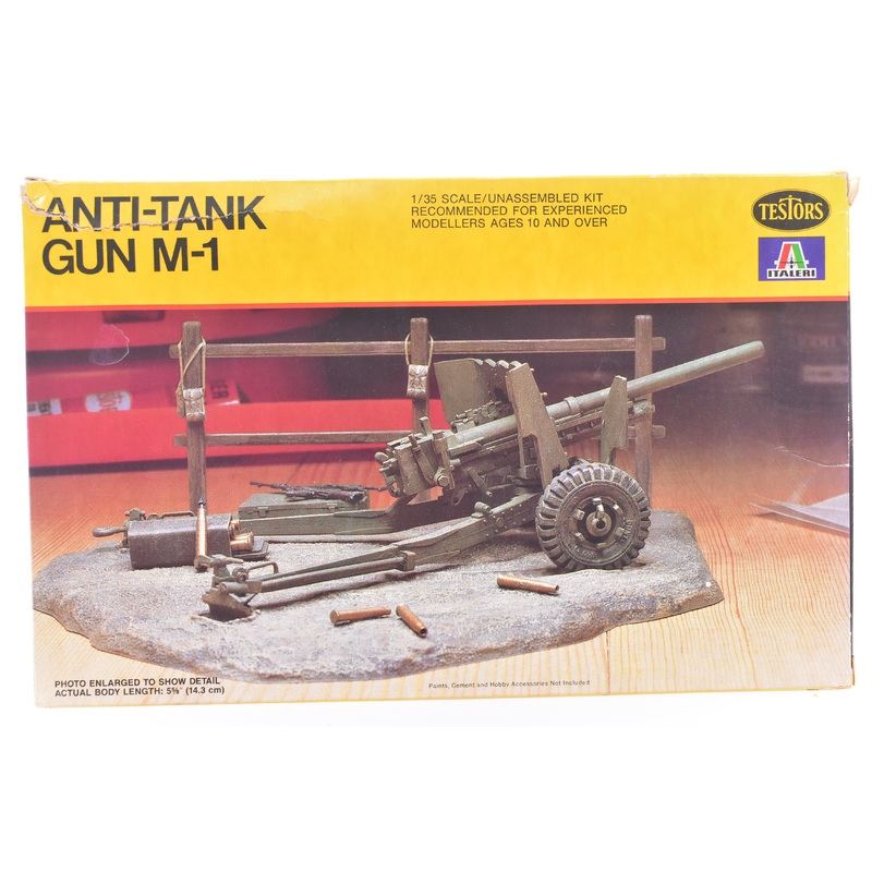 Anti-Tank Gun M-1  1:35 Scale  |781 | Testors Italeri Models