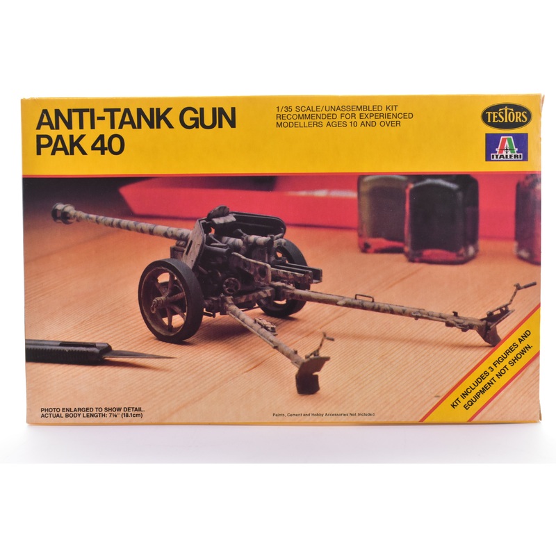 Anti-Tanks Gun PAK-40  1:35 Scale  | 857 | Testors Italeri Models