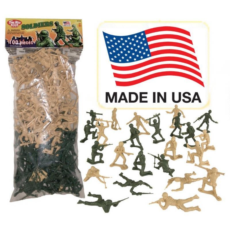 Army Men: Green VS Tan 100PC  Olive Green VS Tan | 06118 | Tim Mee