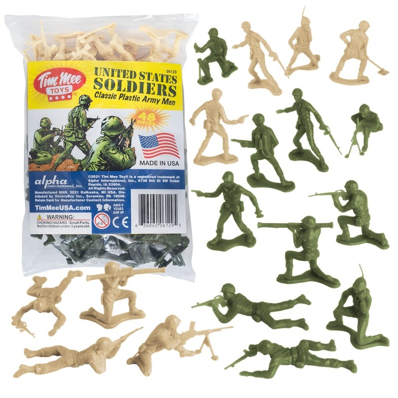 Army Men: Green VS Tan 48PC  Olive Green VS Tan | 06129 | Tim Mee