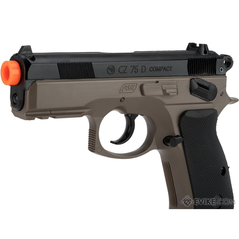 ASG Ceska Zbrojovka CZ75D Compact High Grade Full Size Airsoft Spring Pistol |  AP-ASG-50141 | Evike
