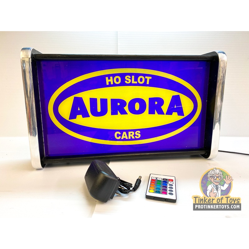 Aurora HO Slot Cars | Light Up Display Sign