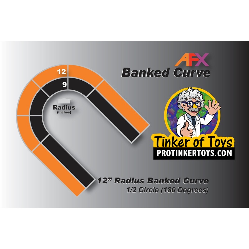 Banked Curve Track- 12 1/2R | 70625 | AFX/Racemasters