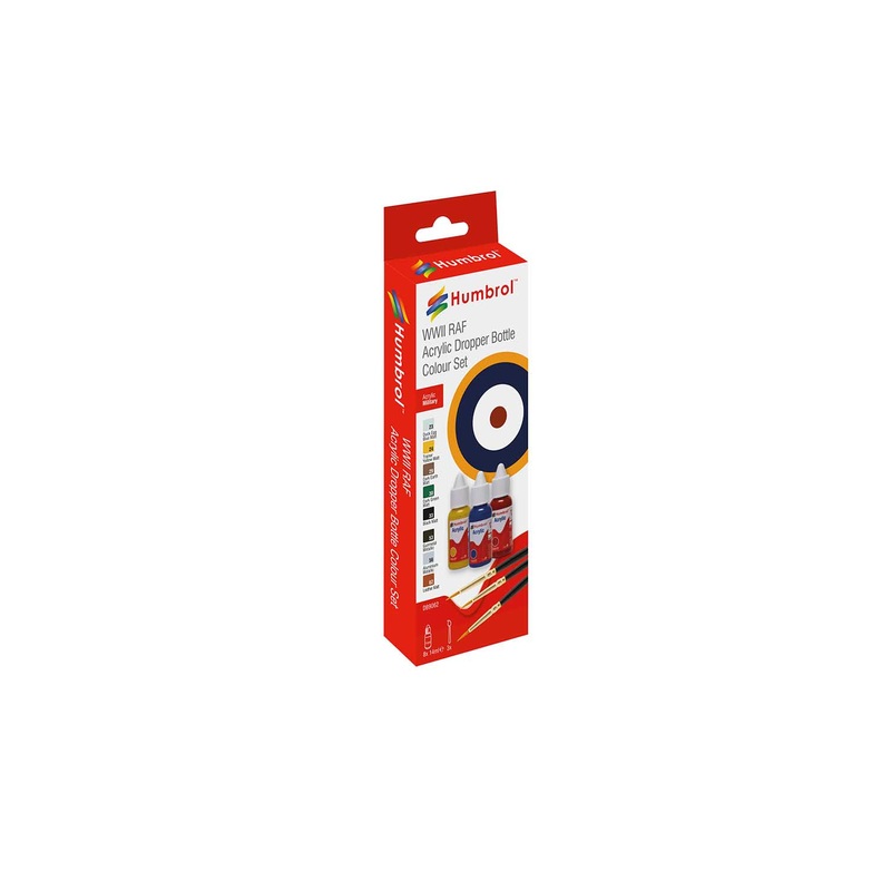 Acrylic Paint & Brush RAF WWII Colours | DB9062 | Humbrol