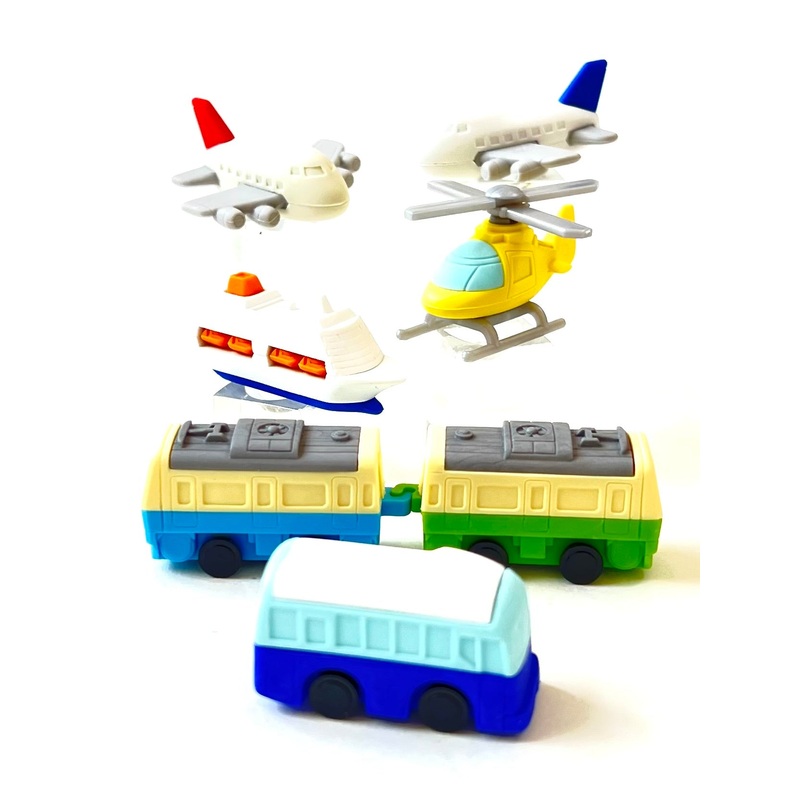Airplane, Helicopter & Cruise Ship Erasers | 38136 | BCmini